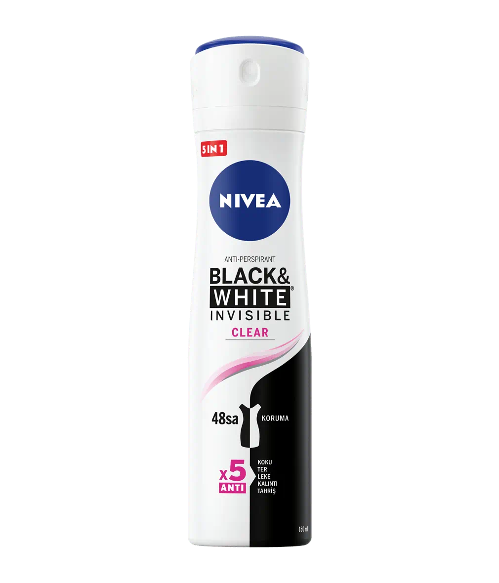 Nivea Women Deo Black & White Clear 6x250ml