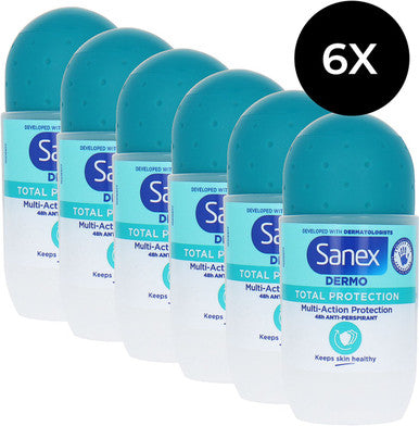 Sanex Roll On Total Protection 6x50ml