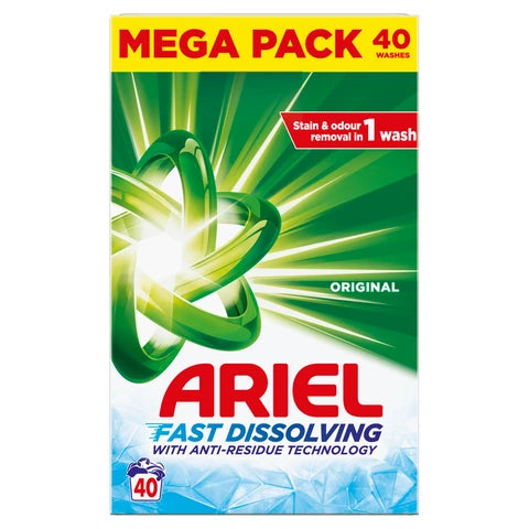 Ariel Powder 40 Wash Original 4x2.2kg