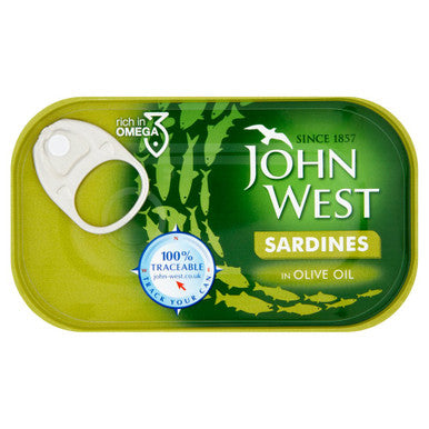 J-West Sardines in Olive Oil 12x120g