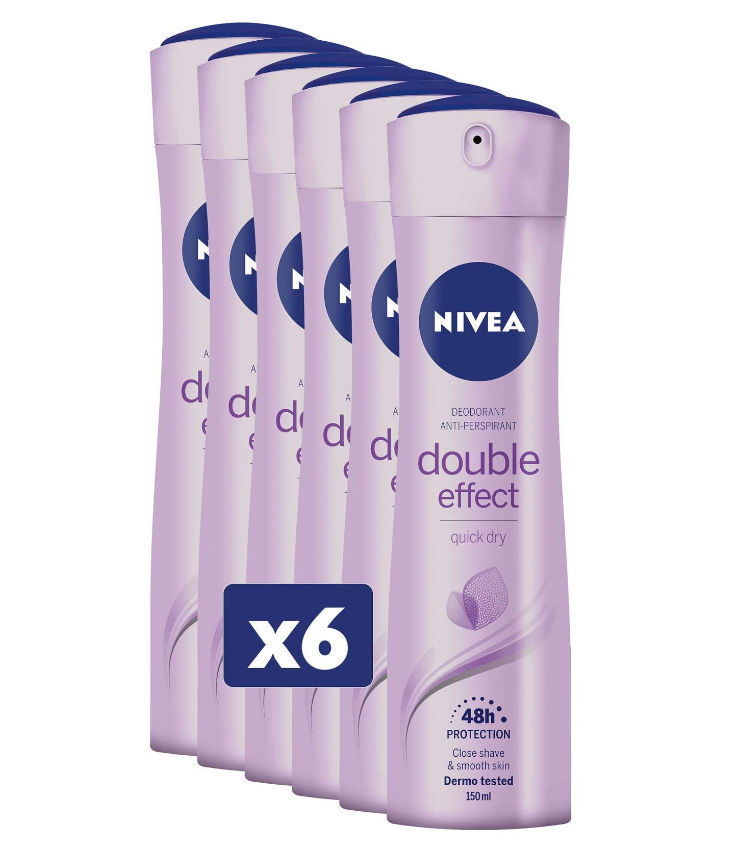 Nivea Women Deo Double Effect 6x250ml