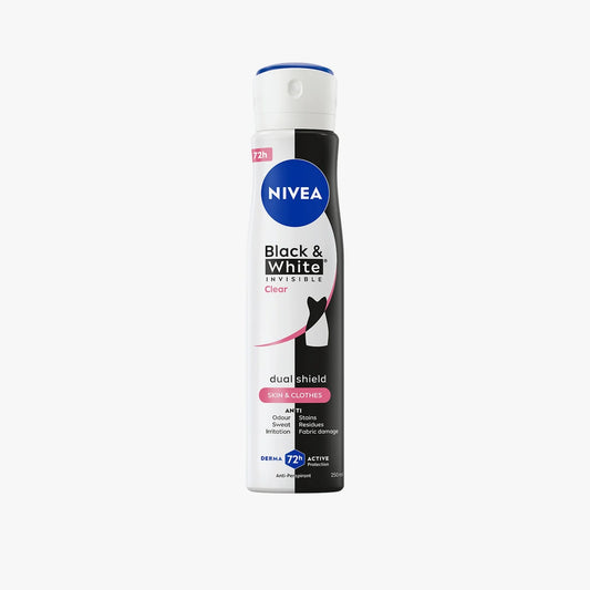Nivea Women Deo Black & White Clear 6x250ml