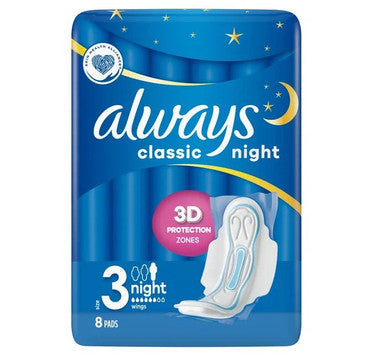 Always Classic Night Size 3 Wings 16x8