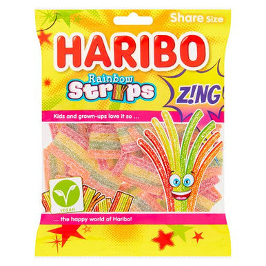 Haribo Rainbow Strips Candy 12x130g