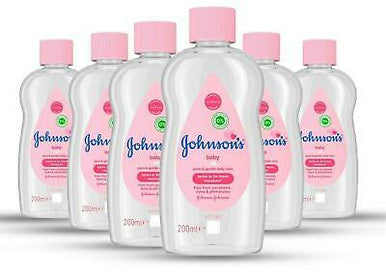 J&J Baby Oil 6x200ml