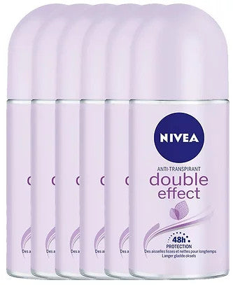 Nivea Roll On Double Effect 6x50ml