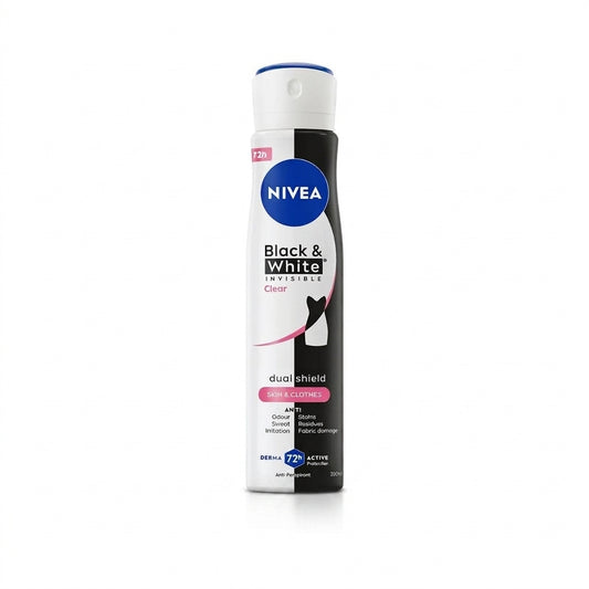 Nivea Women Deo Black & White Clear 6x250ml